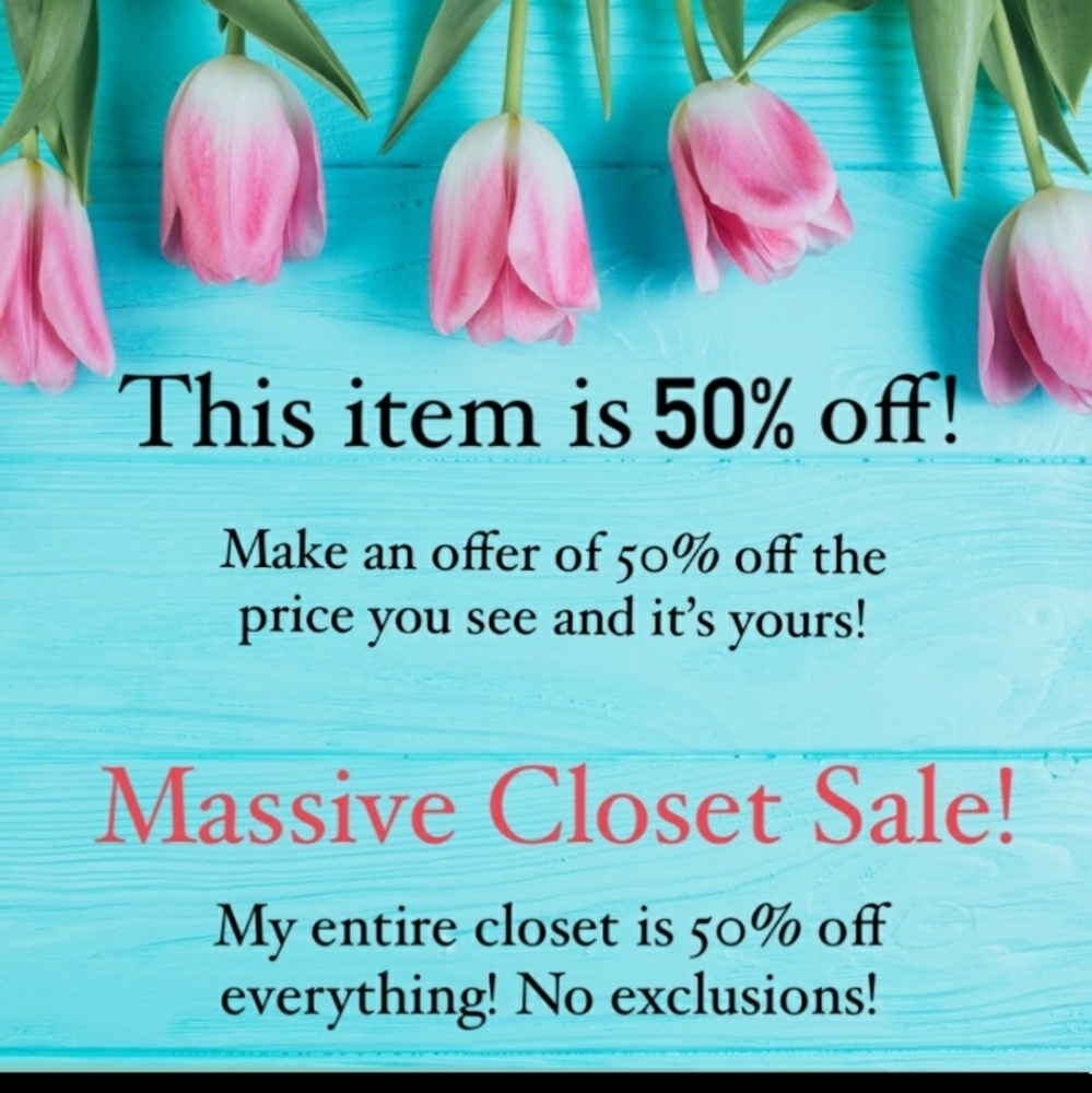 All Coats 50% off the listed price